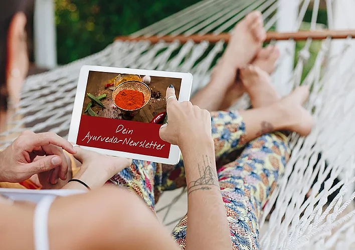 Ayurveda-Infos aus erster HandWir informieren Sie über aktuelle Entwicklungen aus unserem Ayurveda-Zentrum mit Ayurveda-Tipps, -Artikeln und -Rezepten.Jetzt anmelden